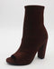 $45 Brown Peep Toe Booties
